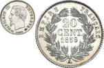France 20 Centimes Coin, Napoleon III, Napoléon III, Paris -