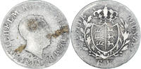 German States 6 Kreuzer Coin, WURTTEMBERG, Wilhelm I, Silver -