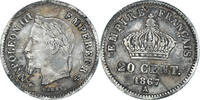 France 20 Centimes Coin, Napoleon III, Napoléon III, Paris -