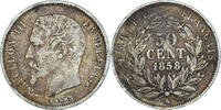 France 50 Centimes Coin, Napoleon III, Napoléon III, Paris -