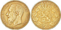 Belgium 5 Francs, 5 Frank Coin, Leopold II, VF(30-35), Silver, KM:24 -