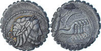 Denarius Serratus Coin, Antonia, Rome, Silver -