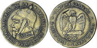 France 5 Centimes Coin, Napoleon III, Satirique, Brass -