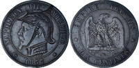 France 10 Centimes Coin, Napoléon III, Strasbourg, Satirique -