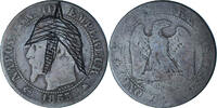 France 5 Centimes Coin, Napoleon III, Strasbourg, Satirique -