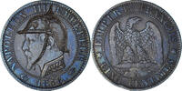 France 5 Centimes Coin, Napoleon III, Paris, Satirique -