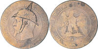 France 10 Centimes Coin, Napoleon III, Paris, Satirique -
