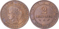 France 2 Centimes Cérès, Paris, Bronze, Gadoury:105 -