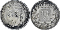 France 5 Francs Coin, Charles X, Lyon, Silver, KM:728.4 -