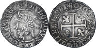 France Liard au dauphin Coin, Louis XI, Rouen, Billon -