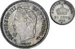 France 20 Centimes Coin, Napoleon III, Napoléon III, Strasbourg -