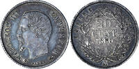 France 20 Centimes Coin, Napoleon III, Napoléon III, Paris -