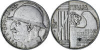 Italy 20 Lire Coin, Vittorio Emanuele III, Rome, Silver -