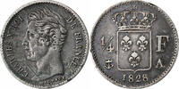 France 1/4 Franc Charles X, Paris, Silver, Gadoury:353 -