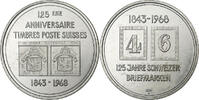 Switzerland Medal 125ème Anniversaire des Timbres Poste Suisses -