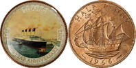 Great Britain 1/2 Penny Elizabeth II, Titanic, 100 Ans, Bronze -