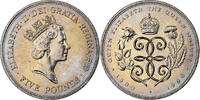 Great Britain 5 Pounds Elizabeth II, Copper-nickel, KM:962 -
