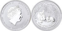 Australia 50 Cents Elizabeth II, Year of the Rabbit, Perth, Silver -