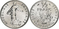 France 1/2 Franc Semeuse, Paris, série FDC, Nickel -