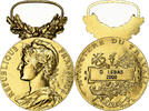 France Medal Médaille d'honneur du travail, Excellent Quality, Borrel -