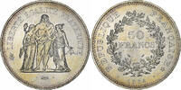 France 50 Francs Hercule, Paris, Silver, Gadoury:882, KM:941.1 -