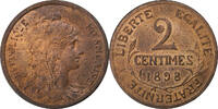 France 2 Centimes Dupuis, Paris, Bronze, Gadoury:107, KM:841 -