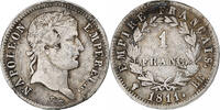 France Franc Coin, Napoléon I, Strasbourg, Silver, KM:692.3 -