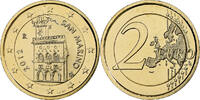 San Marino 2 Euro Rome, gold-plated coin, Bi-Metallic, KM:486 -
