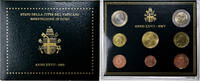 Vatican 1 Cent to 2 Euro FDC, Bi-Metallic -