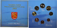 Finland 1 Cent to 2 Euro euro set, Mint of Finland, BU -