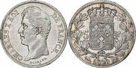 France 5 Francs Charles X, Strasbourg, Silver, Gadoury:644 -