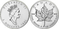 Canada 5 Dollars Elizabeth II, Royal Canadian Mint, Silver -