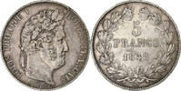 France 5 Francs Louis-Philippe, Paris, Silver, Gadoury:678a -