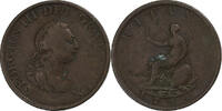 Great Britain 1/2 Penny George III, Britannia, Soho, Copper -