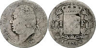 France Franc Louis XVIII, Louis XVIII, Lille, Silver -