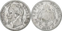 France 2 Francs Napoleon III, Napoléon III, Strasbourg, Silver -