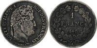 France Franc Louis-Philippe, Paris, Silver, Gadoury:453 -