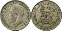 Great Britain 6 Pence George V, London, Silver -