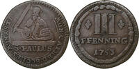 German States 3 Pfenning MUNSTER, Copper, KM:430 -