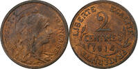 France 2 Centimes Bronze -
