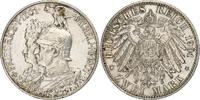 German States 2 Mark PRUSSIA, Wilhelm II, Berlin, Silver -