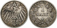 German Empire Mark GERMANY - EMPIRE, Wilhelm II, Stuttgart, Silver, KM:14 -