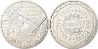 France 10 Euro Pays De La Loire, Paris, Silver, KM:1665 -