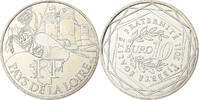 France 10 Euro Pays De La Loire, Paris, Silver, KM:1746 -