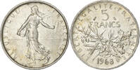 France 5 Francs Semeuse, Paris, Silver, Gadoury:770, Le -