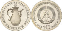 Democratic Republic of Germany 10 Mark Silver, KM:24 -