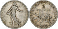 France 2 Francs Semeuse, Paris, Silver, Gadoury:532, KM:845.1 -