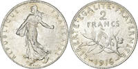France 2 Francs Coin, Semeuse, Paris, Silver, KM:845.1 -
