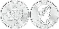 Canada 5 Dollars Coin, Maple Leaf, Silver -