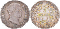 France 1 Franc Coin, Napoleon I, Bayonne, Silver, Gadoury:444 -